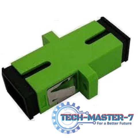 Adapter światłowodowy SC APC/SC APC, simplex, jedn omodowy OS2, ceramiczna ferrula, zielony Adapter światłowodowy SC APC/SC APC, simplex, jedn omodowy OS2, ceramiczna ferrula, zielony