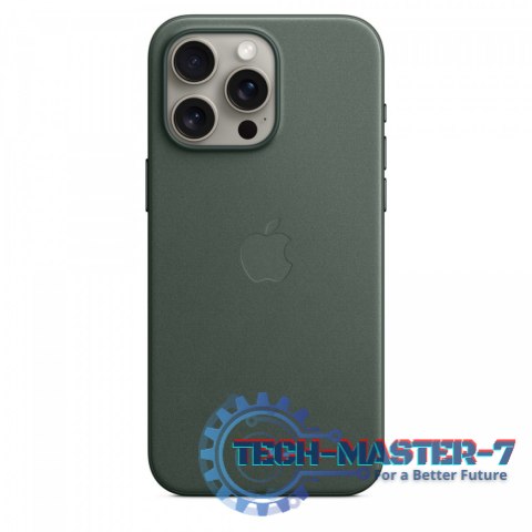 Etui z tkaniny FineWoven z MagSafe do iPhonea 15 Pro Max - wieczna zieleń Etui z tkaniny FineWoven z MagSafe do iPhonea 15 Pro Max - wieczna zieleń