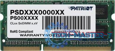Pamięć PATRIOT (SODIMM/DDR3/4 GB/1600MHz/1.35V/11CL/SINGLE) Pamięć PATRIOT (SODIMM/DDR3/4 GB/1600MHz/1.35V/11CL/SINGLE)