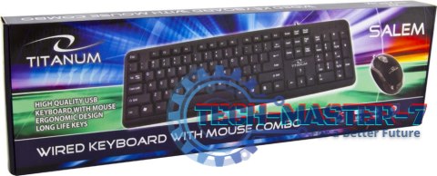 Zestaw klawiatura i mysz TITANUM Salem TK106 Zestaw klawiatura i mysz TITANUM Salem TK106