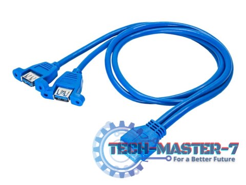 Adapter AKYGA AK-CA-62 USB 3.0 - 2x USB typu A Adapter AKYGA AK-CA-62 USB 3.0 - 2x USB typu A