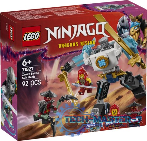 LEGO NINJAGO Mech w zbroi bojowej Zane'a 71827 LEGO NINJAGO Mech w zbroi bojowej Zane'a 71827