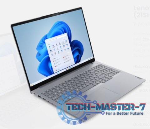 Notebook LENOVO ThinkBook 16 G8 (16"/I7 240H /16GB/SSD512GB/W11P/Srebrno czarny) Notebook LENOVO ThinkBook 16 G8 (16"/I7 240H /16GB/SSD512GB/W11P/Srebrno czarny)