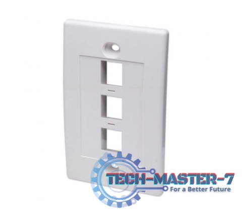 Panel przedni na 3 moduły Keystone, na puszkę natynkową Panel przedni na 3 moduły Keystone, na puszkę natynkową