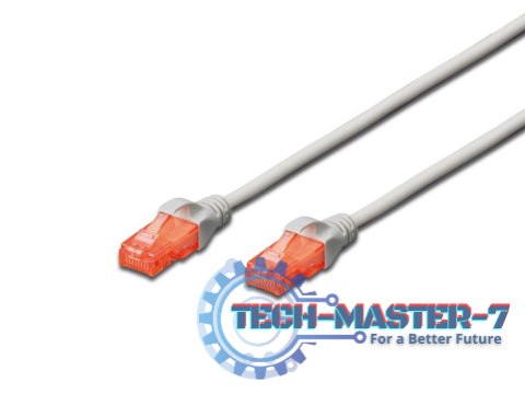 DIGITUS U/UTP Kat. 6 0.25 m Szary 0.25 Patchcord DIGITUS U/UTP Kat. 6 0.25 m Szary 0.25 Patchcord