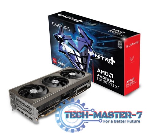 Karta graficzna SAPPHIRE NITRO+ RX 9070 XT GAMING OC 16GB GDDR6 (11348-01-20G) Karta graficzna SAPPHIRE NITRO+ RX 9070 XT GAMING OC 16GB GDDR6 (11348-01-20G)