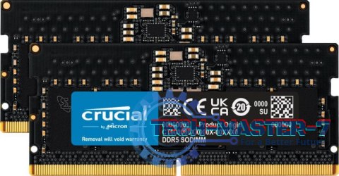Pamięć CRUCIAL (SODIMM/DDR5/32 GB/4800MHz/1.1V/40CL/DUAL) Pamięć CRUCIAL (SODIMM/DDR5/32 GB/4800MHz/1.1V/40CL/DUAL)