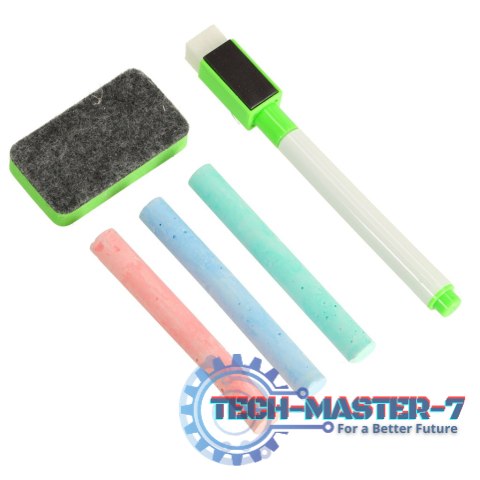 Tablica magnetyczna kredowa wielofunkcyjna miasto + kredka marker gąbka Tablica magnetyczna kredowa wielofunkcyjna miasto + kredka marker gąbka