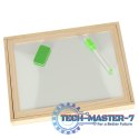 Tablica magnetyczna kredowa wielofunkcyjna zwierzątka + kredka marker gąbka