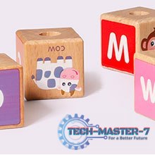 Drewniany pociąg duże klocki edukacyjne alfabet ECOTOYS ECOTOYS Drewniany pociąg duże klocki edukacyjne alfabet ECOTOYS ECOTOYS