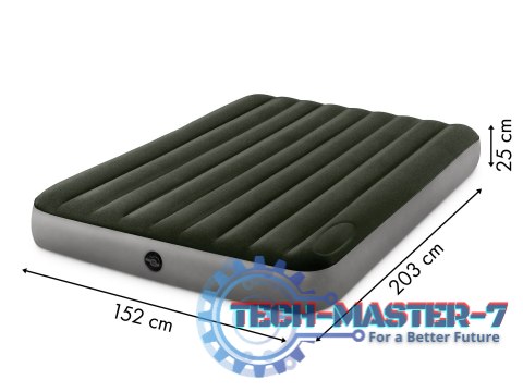 Duży materac dmuchany 203x152 cm dwuosobowy z pompką INTEX 64763 INTEX Duży materac dmuchany 203x152 cm dwuosobowy z pompką INTEX 64763 INTEX