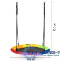 Huśtawka ogrodowa bocianie gniazdo 100cm ECOTOYS wielokolorowa ECOTOYS
