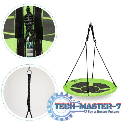 Huśtawka ogrodowa bocianie gniazdo 100cm ECOTOYS zielona ECOTOYS Huśtawka ogrodowa bocianie gniazdo 100cm ECOTOYS zielona ECOTOYS