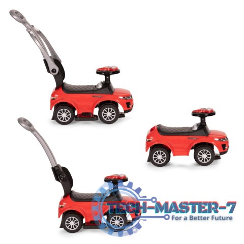 Jeździk chodzik pchacz 3w1 autko super car czerwony MULTISTORE Jeździk chodzik pchacz 3w1 autko super car czerwony MULTISTORE