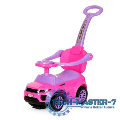 Jeździk chodzik pchacz 3w1 autko super car różowy MULTISTORE Jeździk chodzik pchacz 3w1 autko super car różowy MULTISTORE