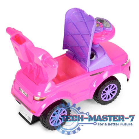 Jeździk chodzik pchacz 3w1 autko super car różowy MULTISTORE Jeździk chodzik pchacz 3w1 autko super car różowy MULTISTORE