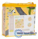 Mata piankowa dla dzieci puzzle safari 9el 93x93cm ECOTOYS ECOTOYS