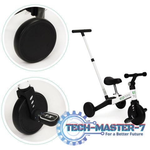 Rower trójkołowy biegowy 2w1 rączka do prowadzenia ECOTOYS ECOTOYS Rower trójkołowy biegowy 2w1 rączka do prowadzenia ECOTOYS ECOTOYS