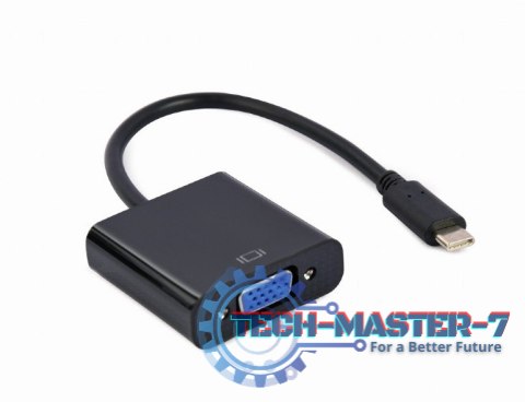 Adapter GEMBIRD A-CM-VGAF-01 USB typ C - VGA Adapter GEMBIRD A-CM-VGAF-01 USB typ C - VGA