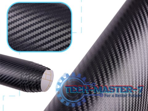 Folia rolka carbon 3D czarna 1,27x28m Folia rolka carbon 3D czarna 1,27x28m
