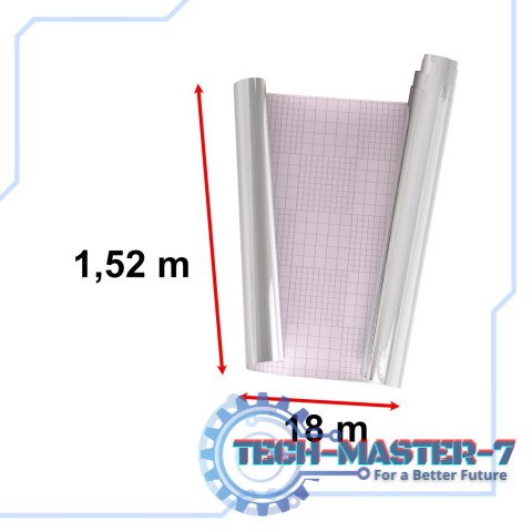 Folia rolka lustrzana lustro chrom srebrna 1,52x18m Folia rolka lustrzana lustro chrom srebrna 1,52x18m