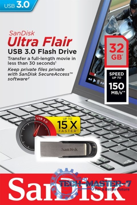 Pendrive (Pamięć USB) SANDISK (32 GB /USB 3.0 /Srebrny ) Pendrive (Pamięć USB) SANDISK (32 GB /USB 3.0 /Srebrny )