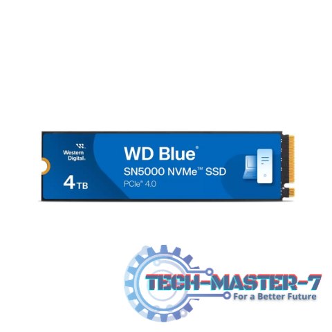 Dysk SSD M.2 WD Blue SN5000 4TB WD Blue (M.2 2280″ /4 TB /PCI Express 4.0 (NVMe) /5500MB/s /5000MB/s)