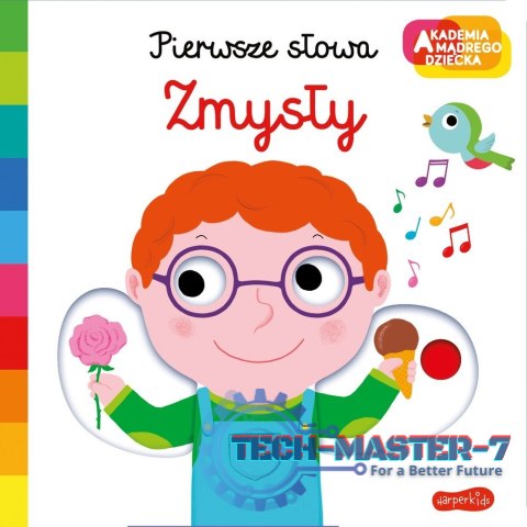 Książeczka Zmysły. Akademia mądrego dziecka. Pierwsze słowa Książeczka Zmysły. Akademia mądrego dziecka. Pierwsze słowa