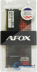 Pamięć AFOX (DIMM/DDR4/8 GB/2666MHz/1.2V/19CL/SINGLE) Pamięć AFOX (DIMM/DDR4/8 GB/2666MHz/1.2V/19CL/SINGLE)