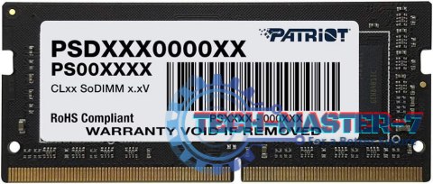 Pamięć PATRIOT (SODIMM/DDR4/16 GB/2400MHz/17CL/SINGLE) Pamięć PATRIOT (SODIMM/DDR4/16 GB/2400MHz/17CL/SINGLE)