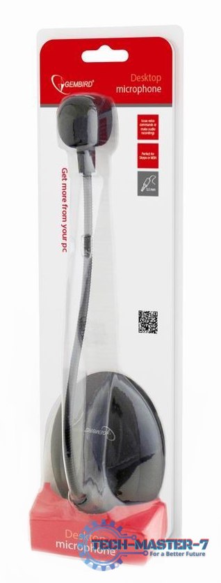 Mikrofon GEMBIRD MIC-205 Czarny MIC-205 Mikrofon GEMBIRD MIC-205 Czarny MIC-205