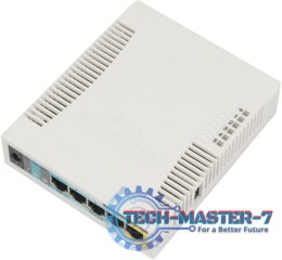 MIKROTIK RB951UI-2HND ROUTERBOARD PLASTIK CASE 600MHZ, 128MB, 5XFE, 2X2MIMO, 1XUSB, 2,4GHZ, 2,5DBI, L4