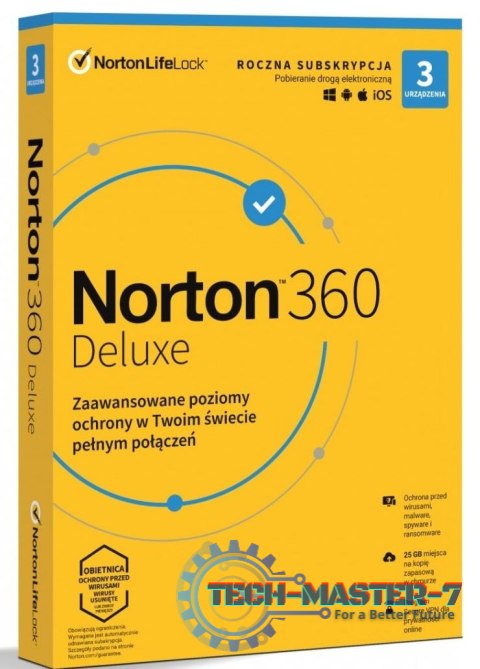 NORTON LIFE LOCK 360 deluxe 25GB PL 1 user 3 device 12mo generic ret1 mm NORTON LIFE LOCK 360 deluxe 25GB PL 1 user 3 device 12mo generic ret1 mm