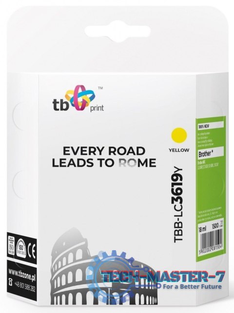 Tusz TB PRINT TBB-LC3619Y LC3619Y Tusz TB PRINT TBB-LC3619Y LC3619Y