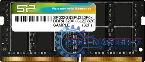 Pamięć SILICON POWER (SODIMM/DDR4/32 GB/3200MHz/22 CLCL/SINGLE) Pamięć SILICON POWER (SODIMM/DDR4/32 GB/3200MHz/22 CLCL/SINGLE)