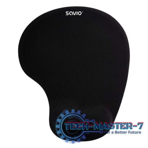 Podkładka pod mysz żelowa SAVIO MP-01B, 230x190x18mm Podkładka pod mysz żelowa SAVIO MP-01B, 230x190x18mm