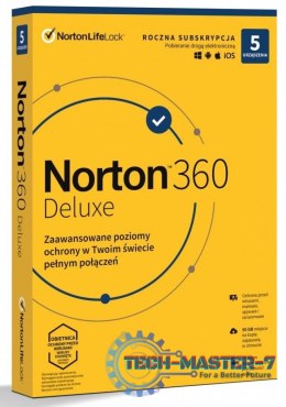 NORTON LIFE LOCK 360 deluxe 50GB PL 1 user 5 device 12mo generic ret1 mm