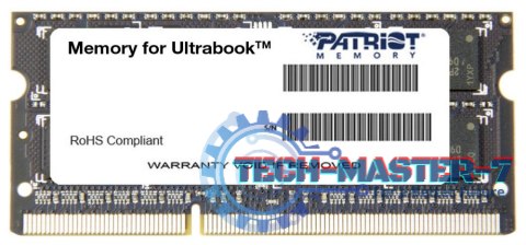 Pamięć PATRIOT (SODIMM/DDR3/8 GB/1600MHz/1.35V/11 CLCL/SINGLE) Pamięć PATRIOT (SODIMM/DDR3/8 GB/1600MHz/1.35V/11 CLCL/SINGLE)