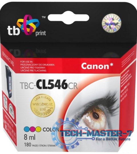Wkład TB PRINT TBC-CL546CR Kod oryginału: CL-546 Wkład TB PRINT TBC-CL546CR Kod oryginału: CL-546