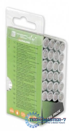 Baterie TECHLY Alkaliczna AAA (LR03, R03, 24A, MN2400, AM4, UM4, HP16) 24 szt. 307025 Baterie TECHLY Alkaliczna AAA (LR03, R03, 24A, MN2400, AM4, UM4, HP16) 24 szt. 307025