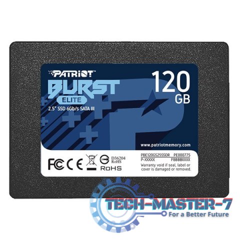 Dysk SSD PATRIOT Burst Elite 120 GB Burst Elite (2.5″ /120 GB /SATA III (6 Gb/s) /450MB/s /320MB/s) Dysk SSD PATRIOT Burst Elite 120 GB Burst Elite (2.5″ /120 GB /SATA III (6 Gb/s) /450MB/s /320MB/s)