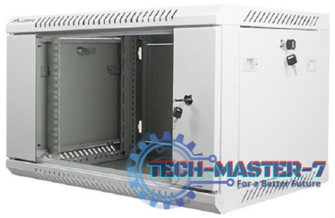 Szafa instalacyjna wisząca 19'' 6U 600X450mm szara (drzwi szklane) Szafa instalacyjna wisząca 19'' 6U 600X450mm szara (drzwi szklane)