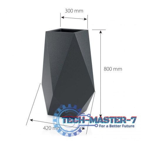 Designerska donica VOLCANO Biała MONUMO Designerska donica VOLCANO Biała MONUMO