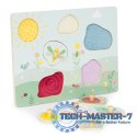 Drewniana tablica sensoryczna z różnymi rodzajami materiału ECOTOYS ECOTOYS Drewniana tablica sensoryczna z różnymi rodzajami materiału ECOTOYS ECOTOYS
