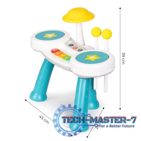 Perkusja pianino dla dzieci organki zabawka 2w1 HUANGER Perkusja pianino dla dzieci organki zabawka 2w1 HUANGER