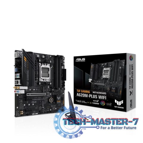 Płyta główna ASUS TUF GAMING A620M-PLUS WIFI AM5 microATX Płyta główna ASUS TUF GAMING A620M-PLUS WIFI AM5 microATX