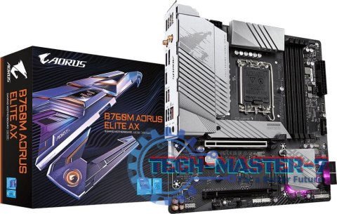 Płyta główna GIGABYTE B760M AORUS ELITE AX LGA1700 MICRO ATX Płyta główna GIGABYTE B760M AORUS ELITE AX LGA1700 MICRO ATX