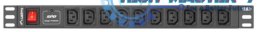 Listwa zasilająca LANBERG PDU-10I-0200-IEC-BK