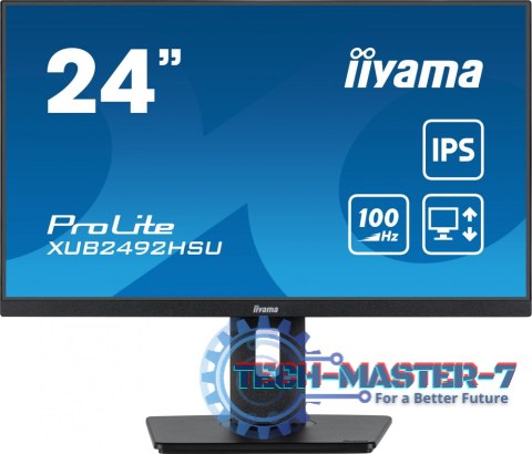 Monitor IIYAMA XUB2492HSU-B6 (23.8" /IPS /100Hz /1920 x 1080 /Czarny) Monitor IIYAMA XUB2492HSU-B6 (23.8" /IPS /100Hz /1920 x 1080 /Czarny)