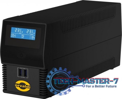 Zasilacz awaryjny ORVALDI i600 LCD USB 600VA Zasilacz awaryjny ORVALDI i600 LCD USB 600VA